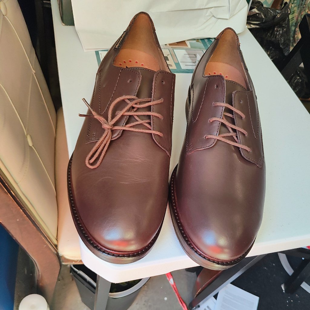 Mephisto Falco Shoes Dark Brown 10.5 Us